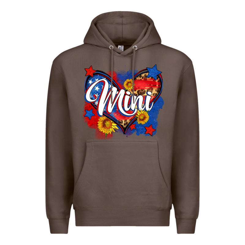 American Mini Heart Premium Hoodie by Neo Western | Teevron