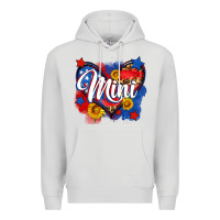 Dove Grey American mini heart Premium Hoodie - Neo Western