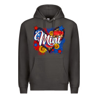 Smoke American mini heart Premium Hoodie - Neo Western