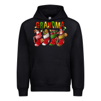 Black christmas grandma Urban Hoodie - FaDigitalArtStudio