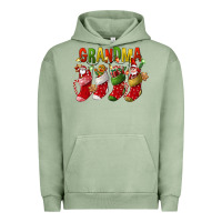Pigment Oil Green christmas grandma Urban Hoodie - FaDigitalArtStudio