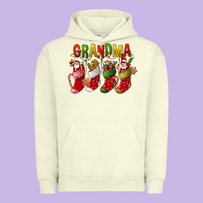 Christmas Grandma Urban Hoodie Designed By Fadigitalartstudio