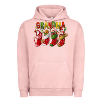 Pigment Salmon christmas grandma Urban Hoodie - FaDigitalArtStudio