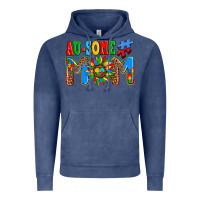 Vintage Denim ausome autism mom Vintage Hoodie - AdoDesignShop