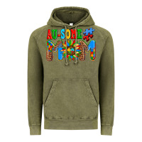 Vintage Olive ausome autism mom Vintage Hoodie - AdoDesignShop