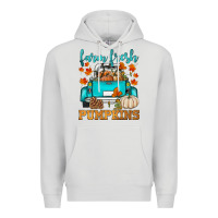 Dove Grey farm fresh pumpkins Premium Hoodie - HRA Design Shop