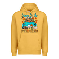 Mustard farm fresh pumpkins Premium Hoodie - HRA Design Shop