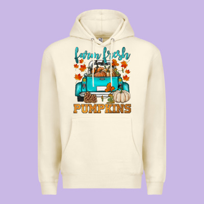 Farm Fresh Pumpkins Premium Hoodie Designed By Hra Design Shop