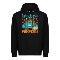 Black farm fresh pumpkins Premium Hoodie - HRA Design Shop