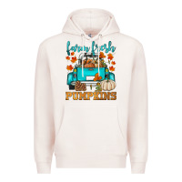 Pale Pink farm fresh pumpkins Premium Hoodie - HRA Design Shop