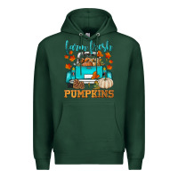 Sports Green farm fresh pumpkins Premium Hoodie - HRA Design Shop