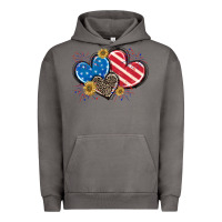 Pigment Tornado American Flag heart Urban Hoodie - CowGirlArtShop