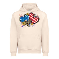 Sandshell American Flag heart Urban Hoodie - CowGirlArtShop