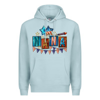Blue Mist American Nana 4th of july Premium Hoodie - CowGirlArtShop