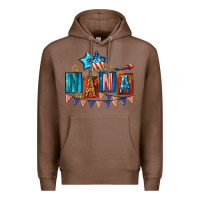 Chestnut American Nana 4th of july Premium Hoodie - CowGirlArtShop
