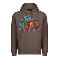 Coffee American Nana 4th of july Premium Hoodie - CowGirlArtShop