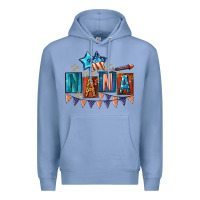 Colony Blue American Nana 4th of july Premium Hoodie - CowGirlArtShop