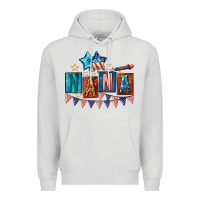 Dove Grey American Nana 4th of july Premium Hoodie - CowGirlArtShop