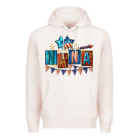 Pale Pink American Nana 4th of july Premium Hoodie - CowGirlArtShop