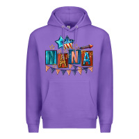 Purple American Nana 4th of july Premium Hoodie - CowGirlArtShop