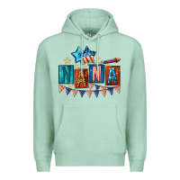 Seafoam American Nana 4th of july Premium Hoodie - CowGirlArtShop