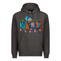 Smoke American Nana 4th of july Premium Hoodie - CowGirlArtShop