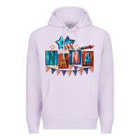 Lilac American Nana 4th of july Premium Hoodie - CowGirlArtShop