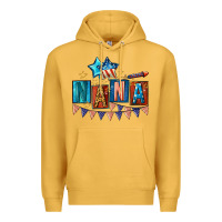Mustard American Nana 4th of july Premium Hoodie - CowGirlArtShop