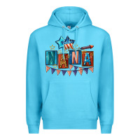 Ocean Blue American Nana 4th of july Premium Hoodie - CowGirlArtShop