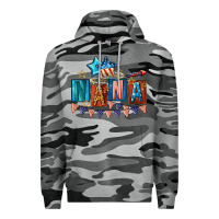 Slate Camo American Nana 4th of july Premium Hoodie - CowGirlArtShop