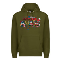 Army Green American Nurse 4th of July Premium Hoodie - CowGirlArtShop