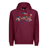 Burgundy American Nurse 4th of July Premium Hoodie - CowGirlArtShop