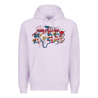 Lilac American Nurse 4th of July Premium Hoodie - CowGirlArtShop