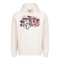 Pale Pink American Nurse 4th of July Premium Hoodie - CowGirlArtShop