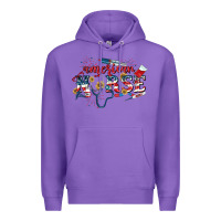 Purple American Nurse 4th of July Premium Hoodie - CowGirlArtShop