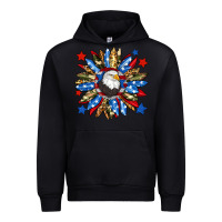 Black American flag sunflower Urban Hoodie - Neo Western