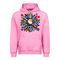 Fuchsia Pink American flag sunflower Urban Hoodie - Neo Western