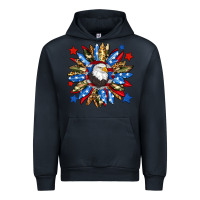 Navy American flag sunflower Urban Hoodie - Neo Western