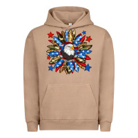 Pigment Burro American flag sunflower Urban Hoodie - Neo Western