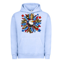Pigment Grape Ice American flag sunflower Urban Hoodie - Neo Western