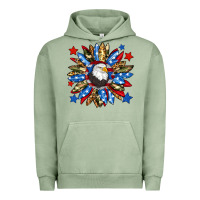 Pigment Oil Green American flag sunflower Urban Hoodie - Neo Western