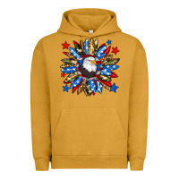 Pigment Peanut Butter American flag sunflower Urban Hoodie - Neo Western