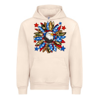 Sandshell American flag sunflower Urban Hoodie - Neo Western