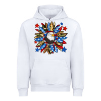 White American flag sunflower Urban Hoodie - Neo Western