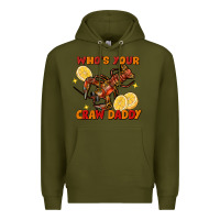 Army Green crawfish who's your craw daddy Premium Hoodie - FaDigitalArtStudio