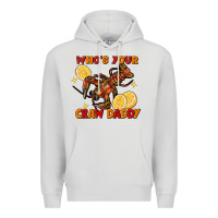 Dove Grey crawfish who's your craw daddy Premium Hoodie - FaDigitalArtStudio