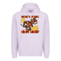 Lilac crawfish who's your craw daddy Premium Hoodie - FaDigitalArtStudio