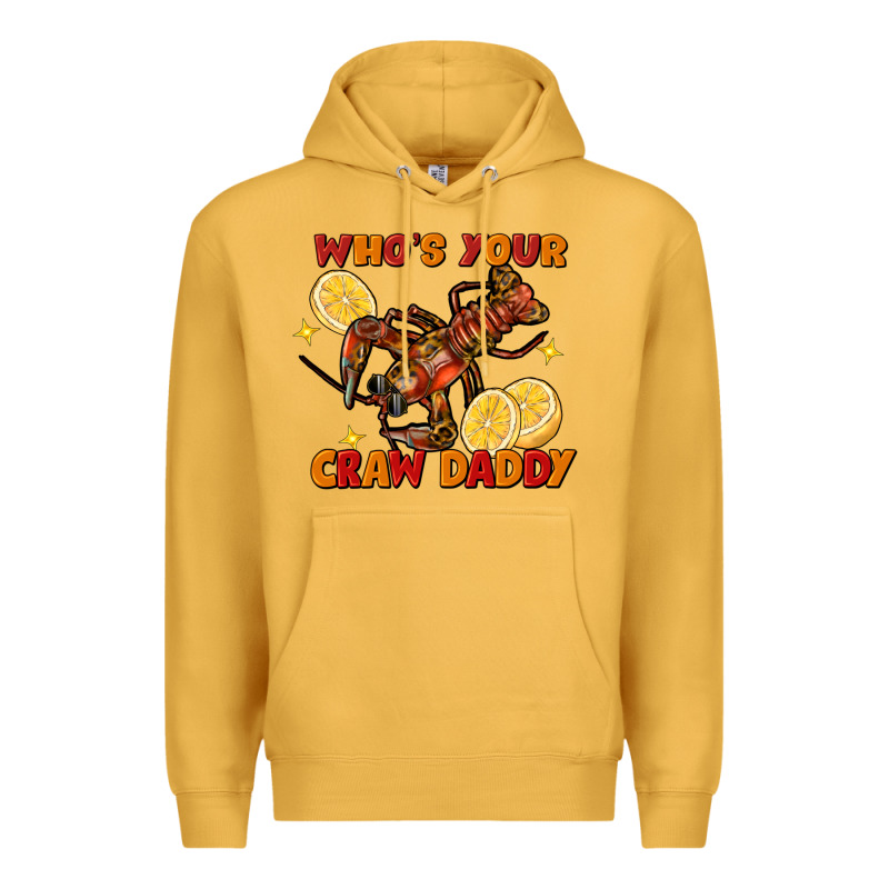 Crawfish Who's Your Craw Daddy Premium Hoodie by FaDigitalArtStudio | Teevron