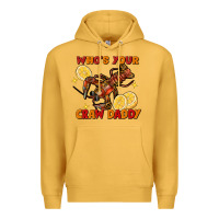Mustard crawfish who's your craw daddy Premium Hoodie - FaDigitalArtStudio