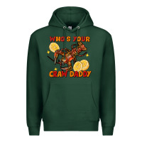 Sports Green crawfish who's your craw daddy Premium Hoodie - FaDigitalArtStudio